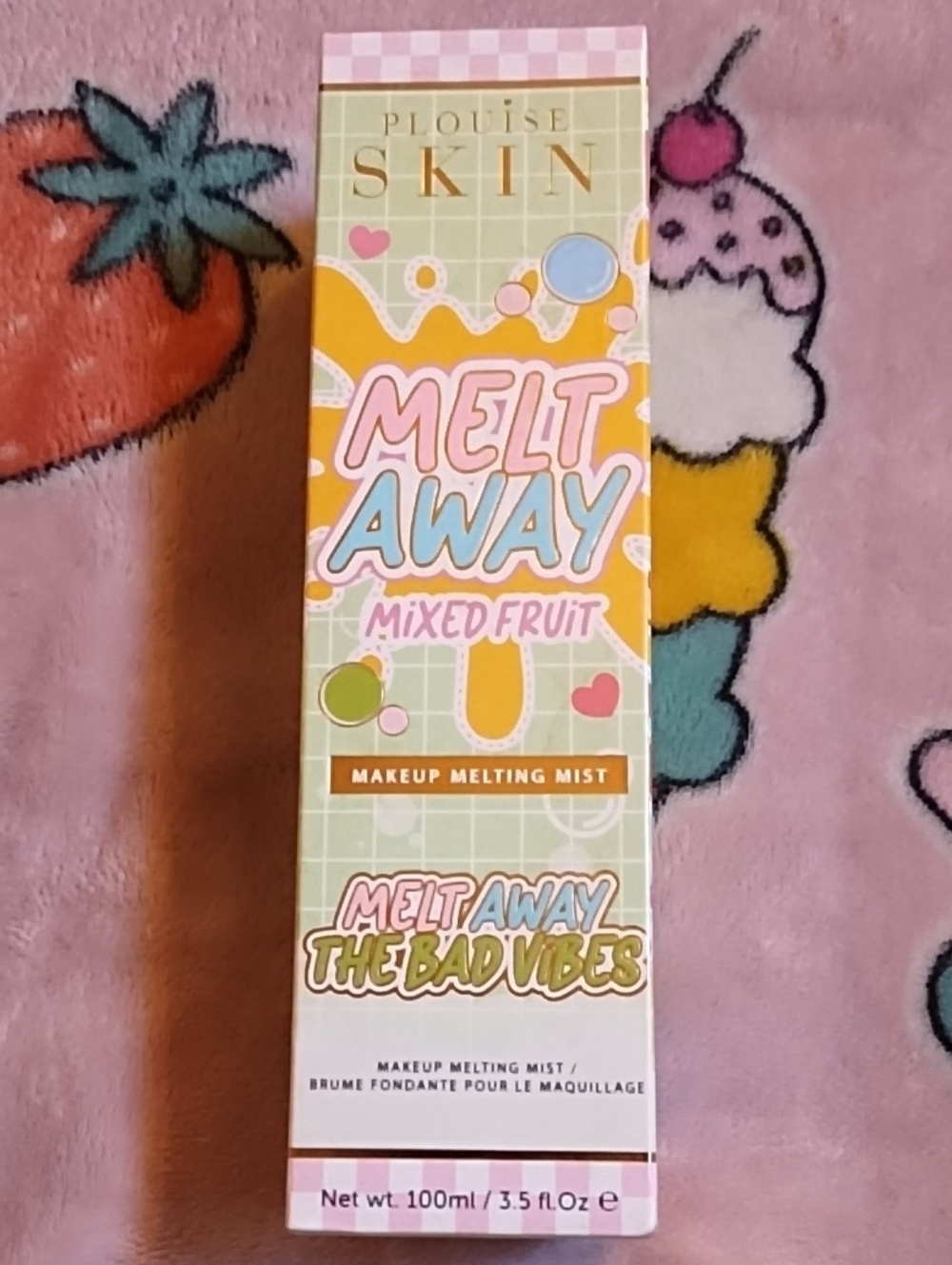 Plouise Skin Melt Away Mixed Fruit Makeup Melting Mist - Pastel Multi